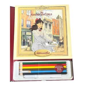 American Girl SAMANTHA ART STUDIO BOOK Activity Drawing Pencils Hirsch Hunt 2008